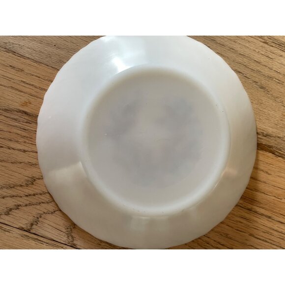 Set Of 4 Vintage Termocrisa Mexican Milk Glass Bowls With Floral Design - Picture 6 of 8